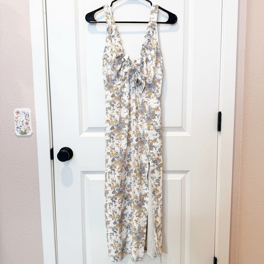 Abercrombie & Fitch Cottagecore Floral Midi Dress‎ XS Feminine Romantic Babydoll